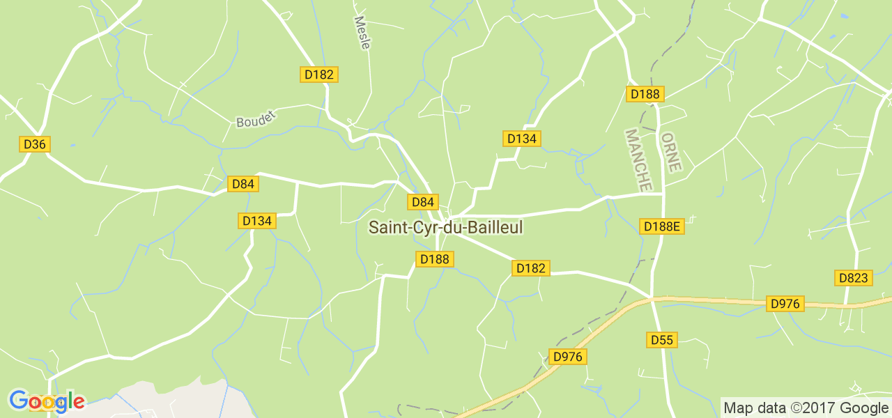 map de la ville de Saint-Cyr-du-Bailleul