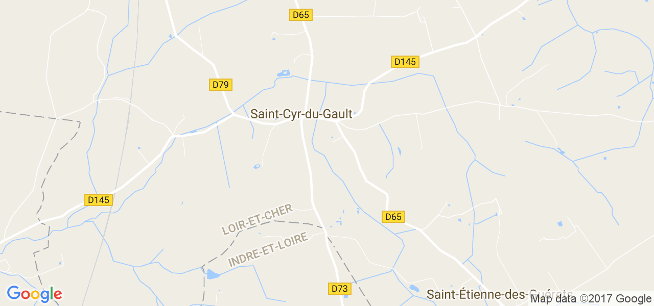 map de la ville de Saint-Cyr-du-Gault