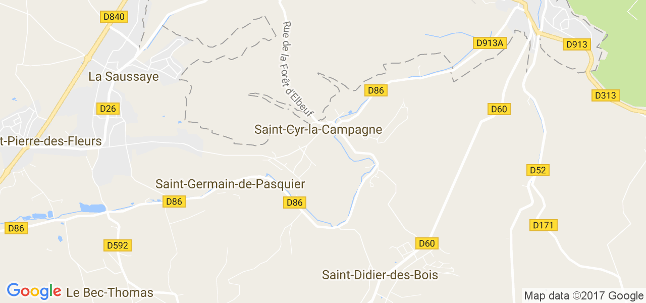 map de la ville de Saint-Cyr-la-Campagne