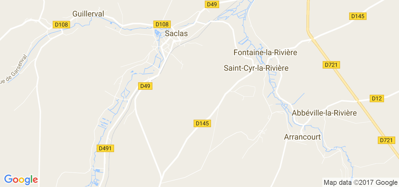 map de la ville de Saint-Cyr-la-Rivière