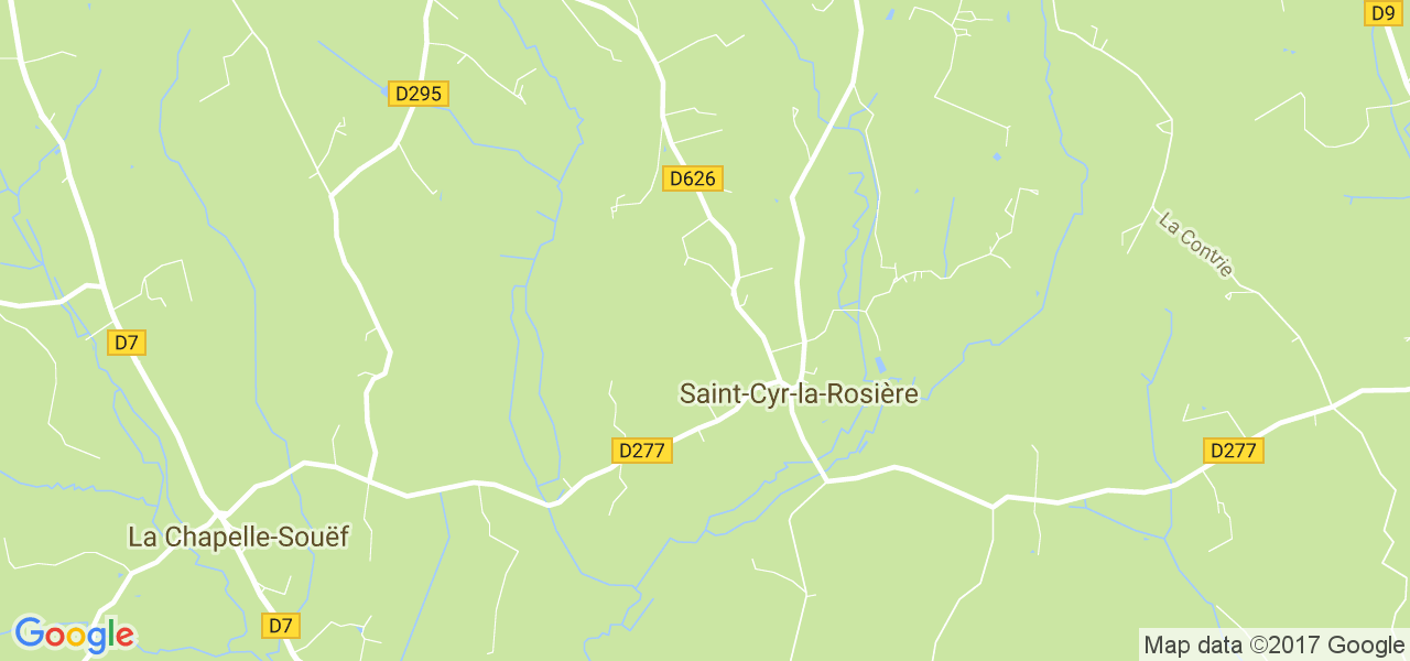 map de la ville de Saint-Cyr-la-Rosière