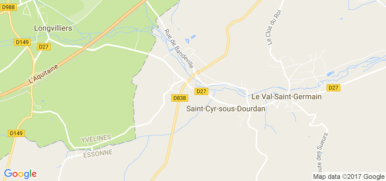 map de la ville de Saint-Cyr-sous-Dourdan