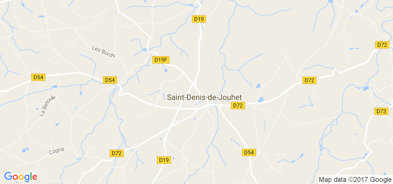 map de la ville de Saint-Denis-de-Jouhet