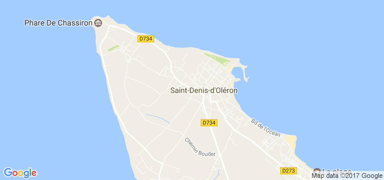 map de la ville de Saint-Denis-d'Oléron