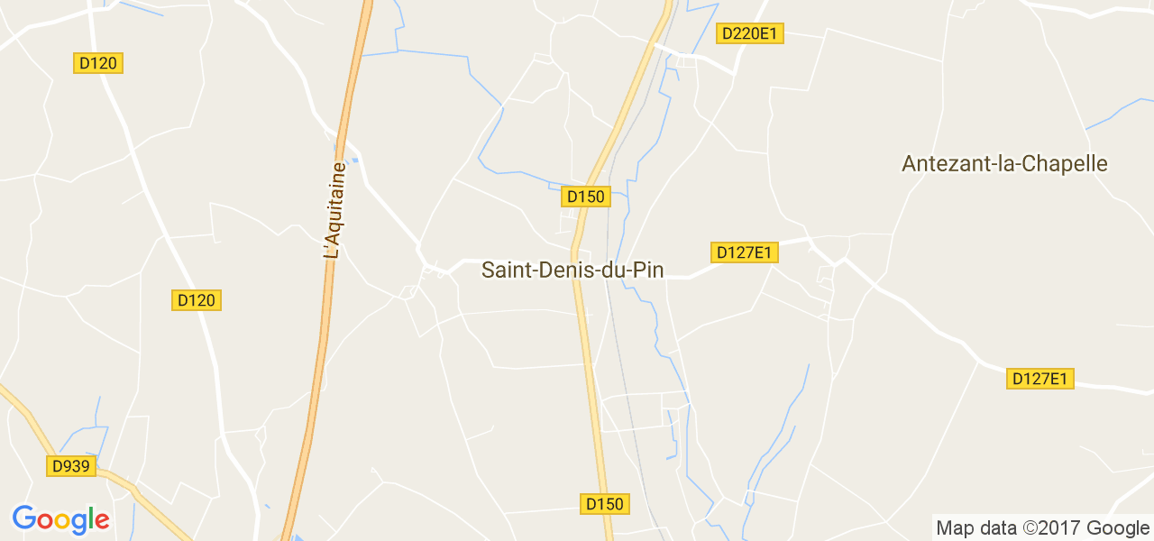 map de la ville de Saint-Denis-du-Pin