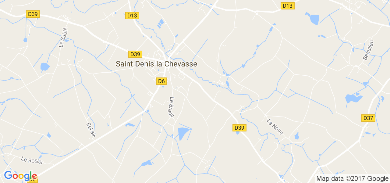map de la ville de Saint-Denis-la-Chevasse