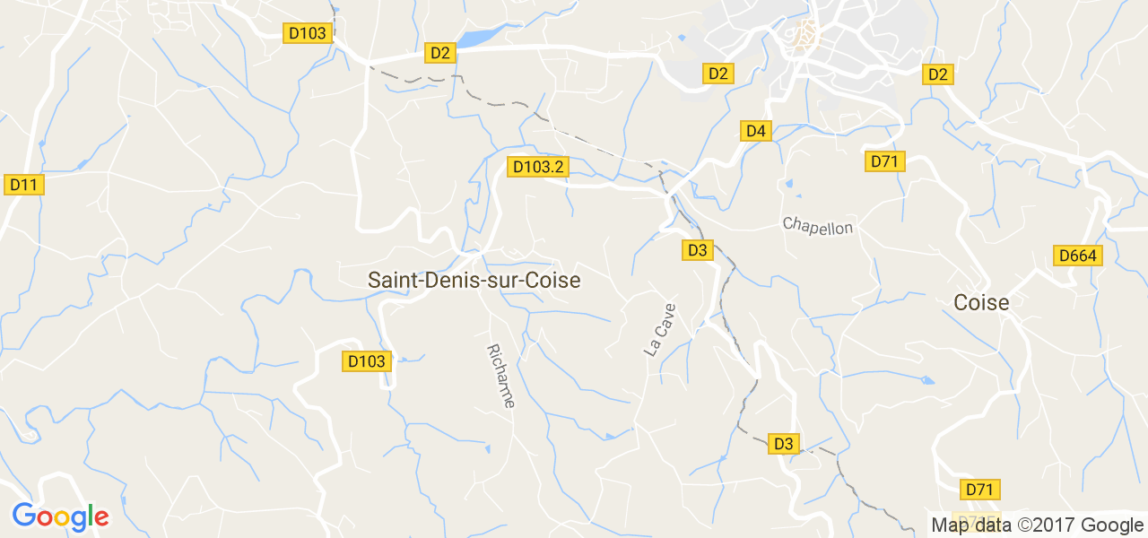 map de la ville de Saint-Denis-sur-Coise