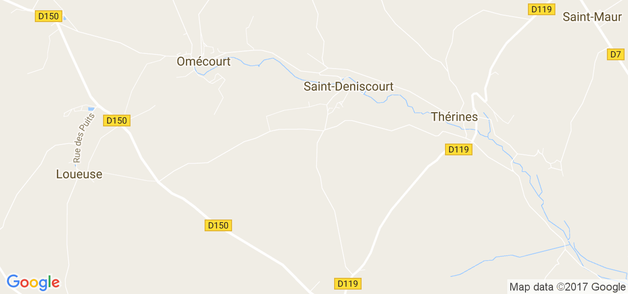 map de la ville de Saint-Deniscourt