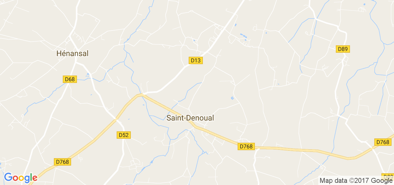 map de la ville de Saint-Denoual