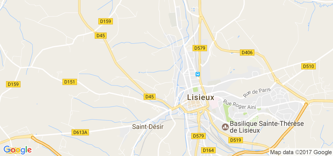 map de la ville de Saint-Désir