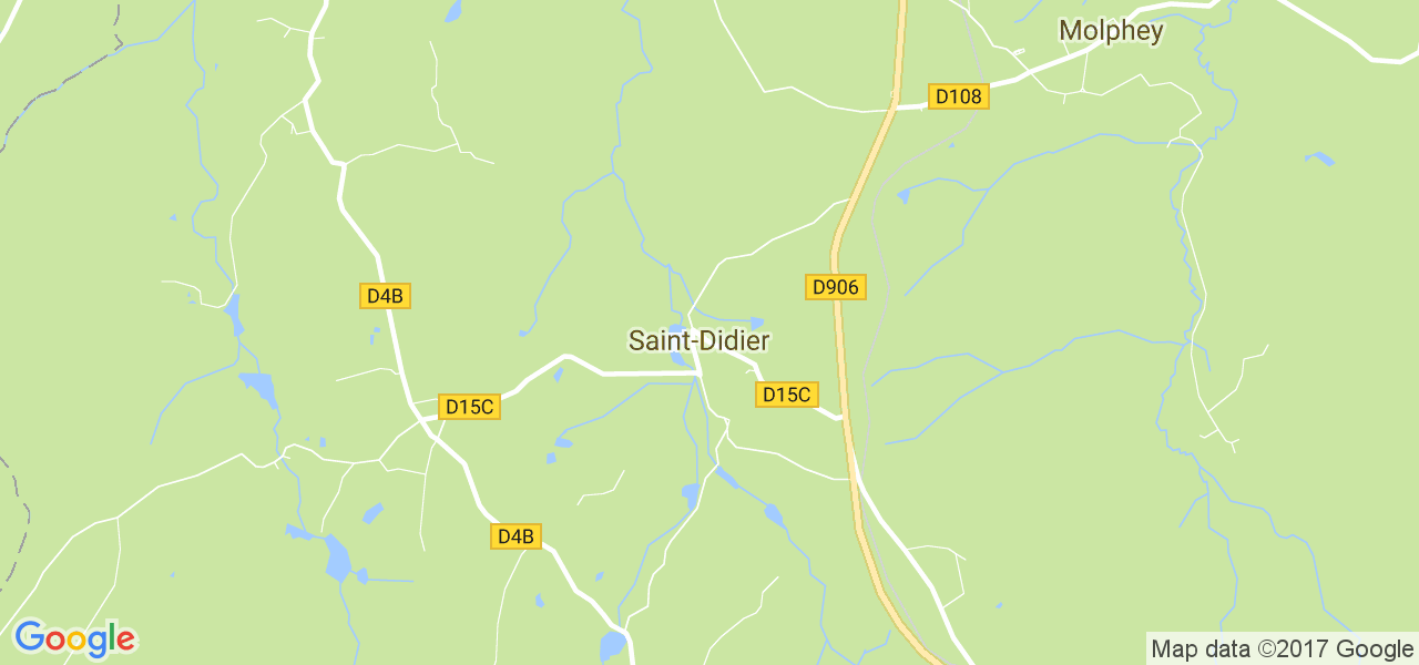 map de la ville de Saint-Didier