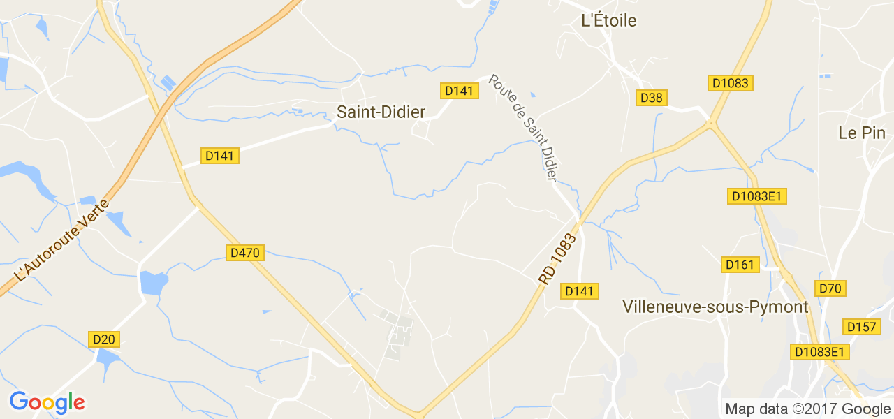 map de la ville de Saint-Didier