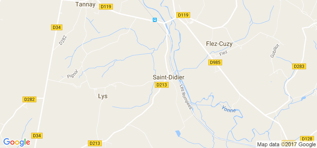 map de la ville de Saint-Didier