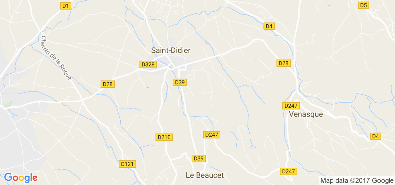 map de la ville de Saint-Didier