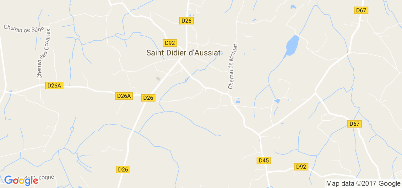 map de la ville de Saint-Didier-d'Aussiat