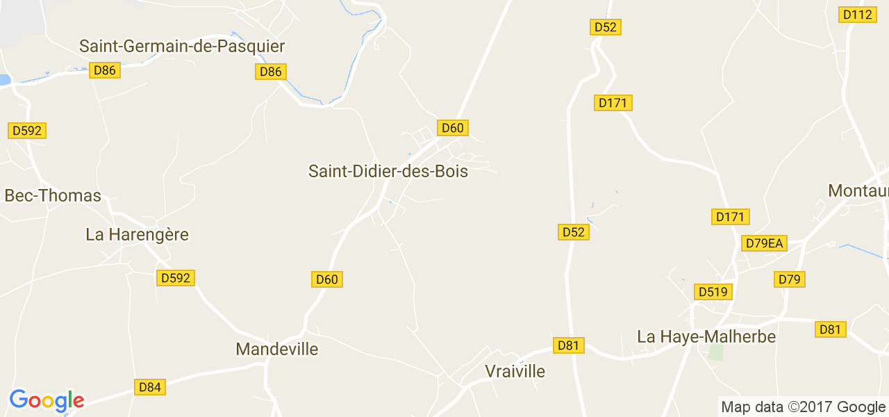 map de la ville de Saint-Didier-des-Bois