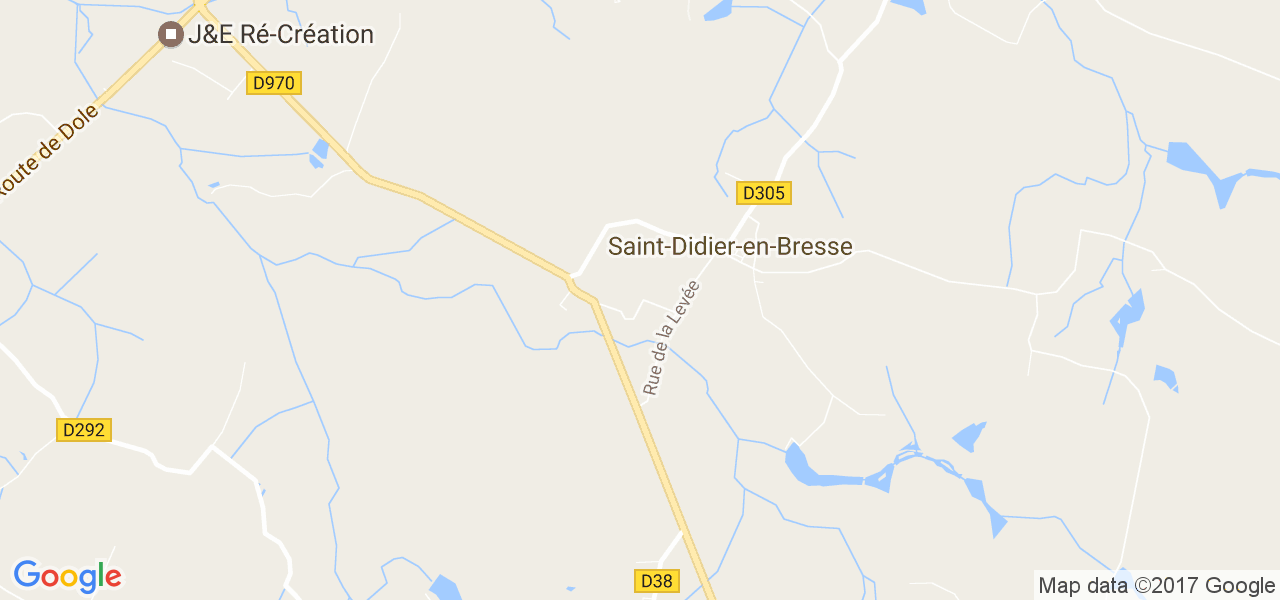 map de la ville de Saint-Didier-en-Bresse