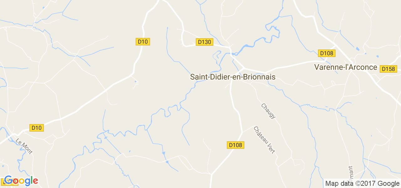 map de la ville de Saint-Didier-en-Brionnais
