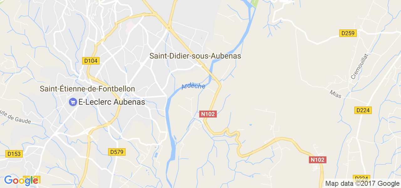 map de la ville de Saint-Didier-sous-Aubenas