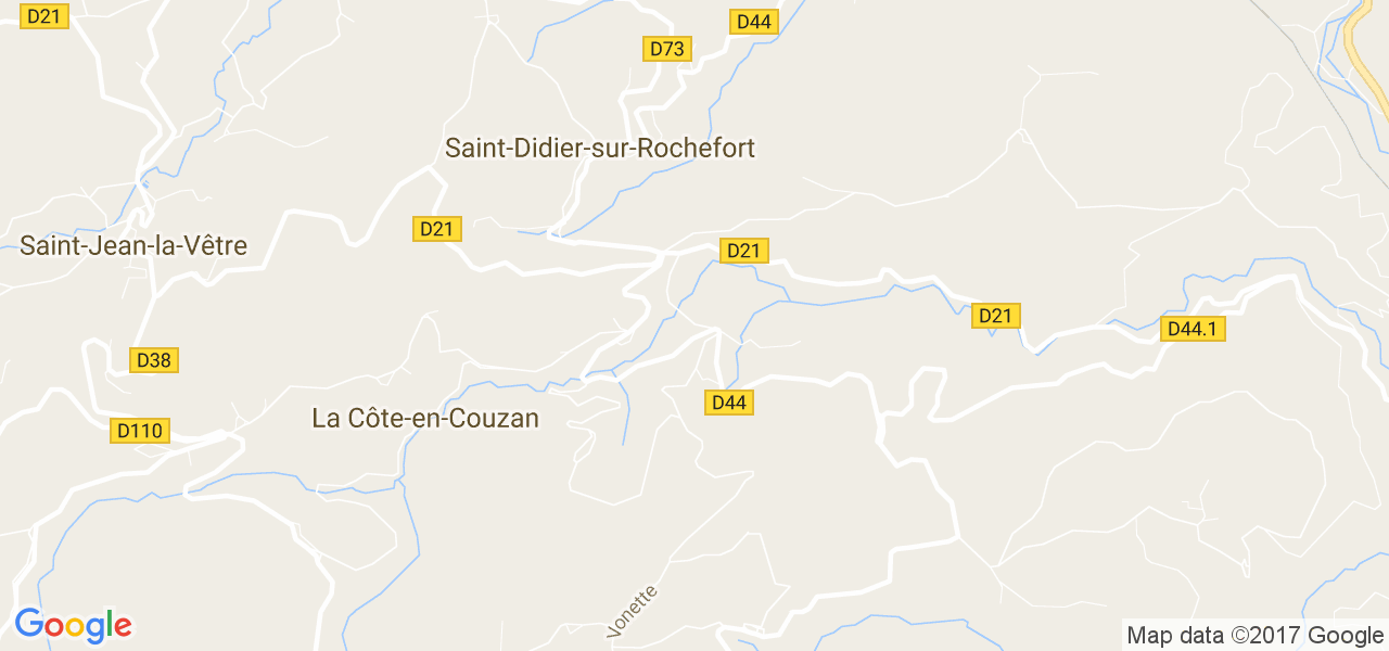 map de la ville de Saint-Didier-sur-Rochefort