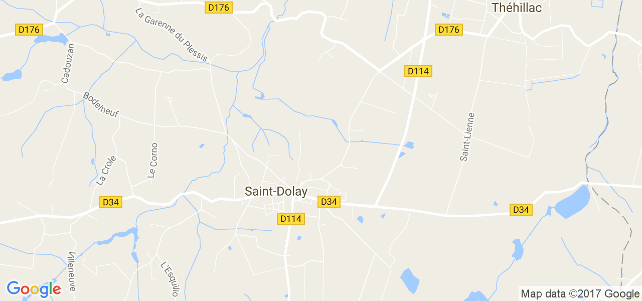 map de la ville de Saint-Dolay