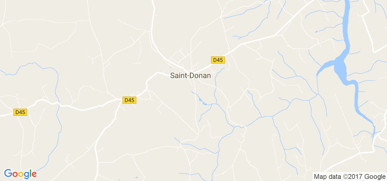 map de la ville de Saint-Donan