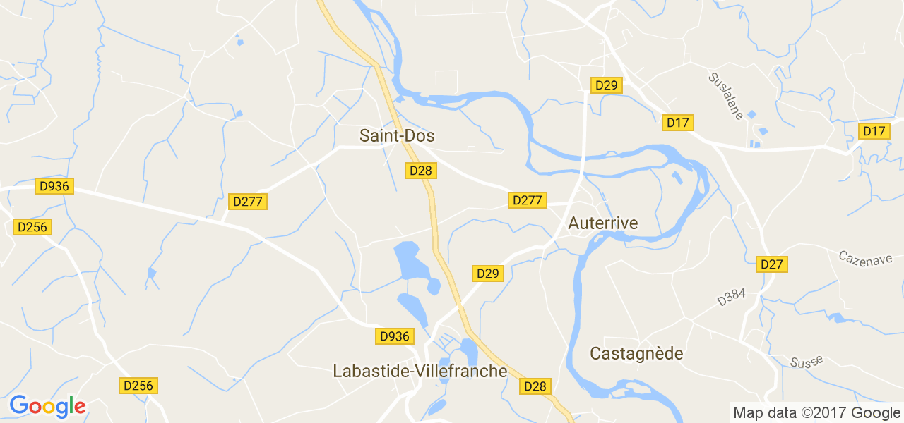 map de la ville de Saint-Dos