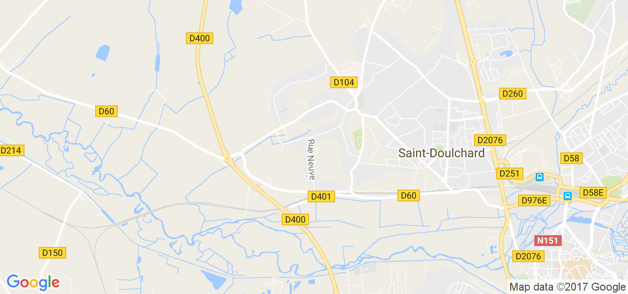 map de la ville de Saint-Doulchard