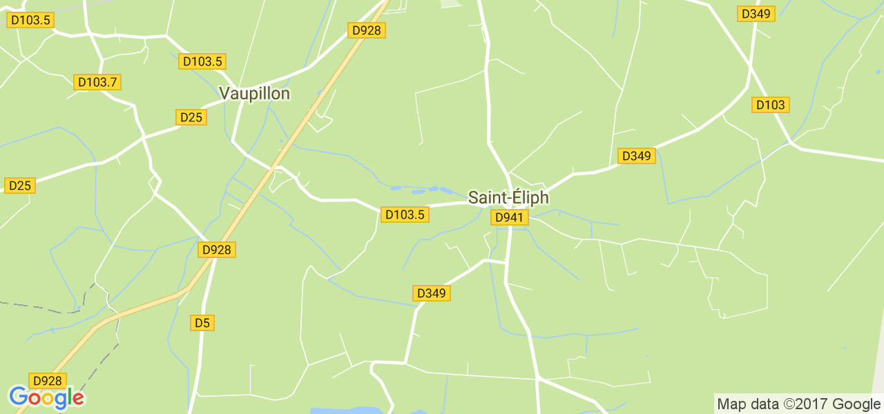 map de la ville de Saint-Éliph