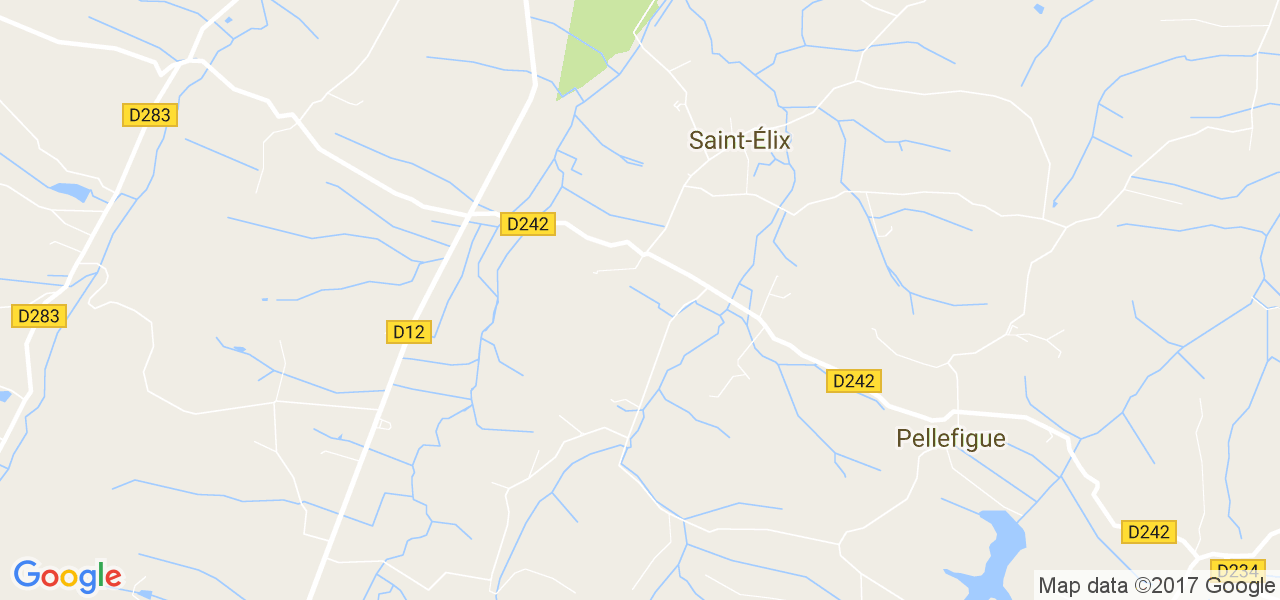 map de la ville de Saint-Élix