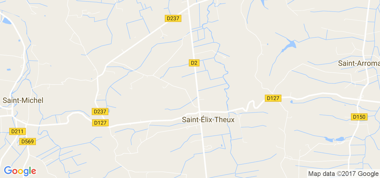 map de la ville de Saint-Élix-Theux