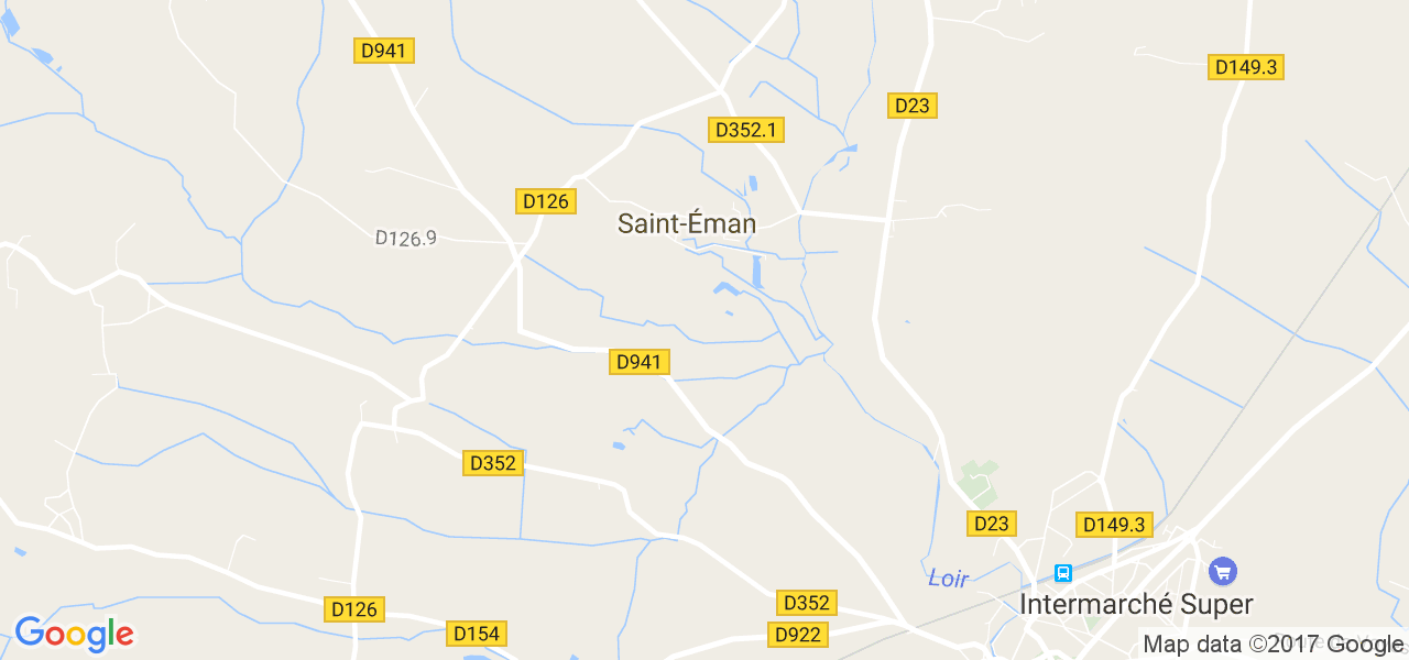 map de la ville de Saint-Éman