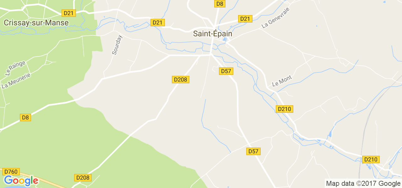 map de la ville de Saint-Épain