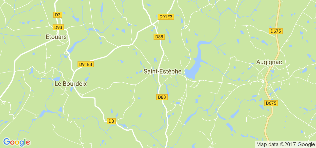 map de la ville de Saint-Estèphe