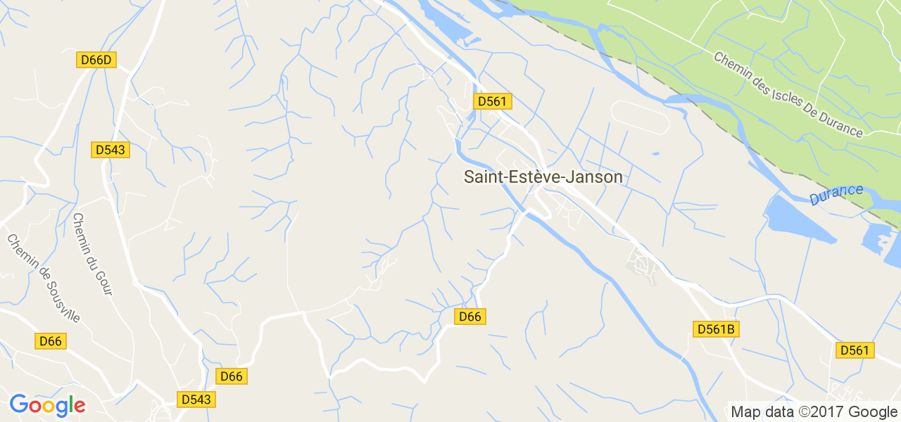 map de la ville de Saint-Estève-Janson