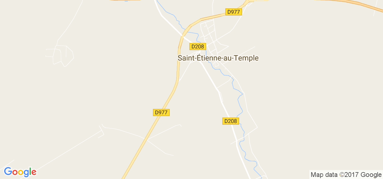 map de la ville de Saint-Étienne-au-Temple