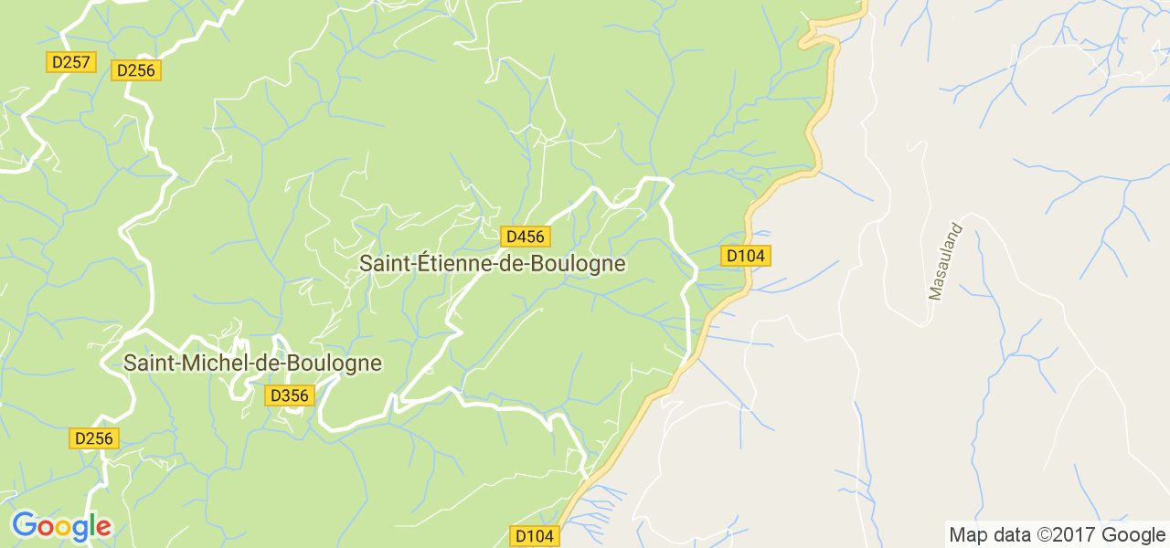 map de la ville de Saint-Étienne-de-Boulogne