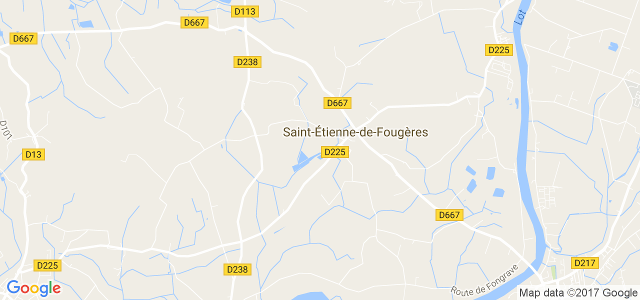 map de la ville de Saint-Étienne-de-Fougères