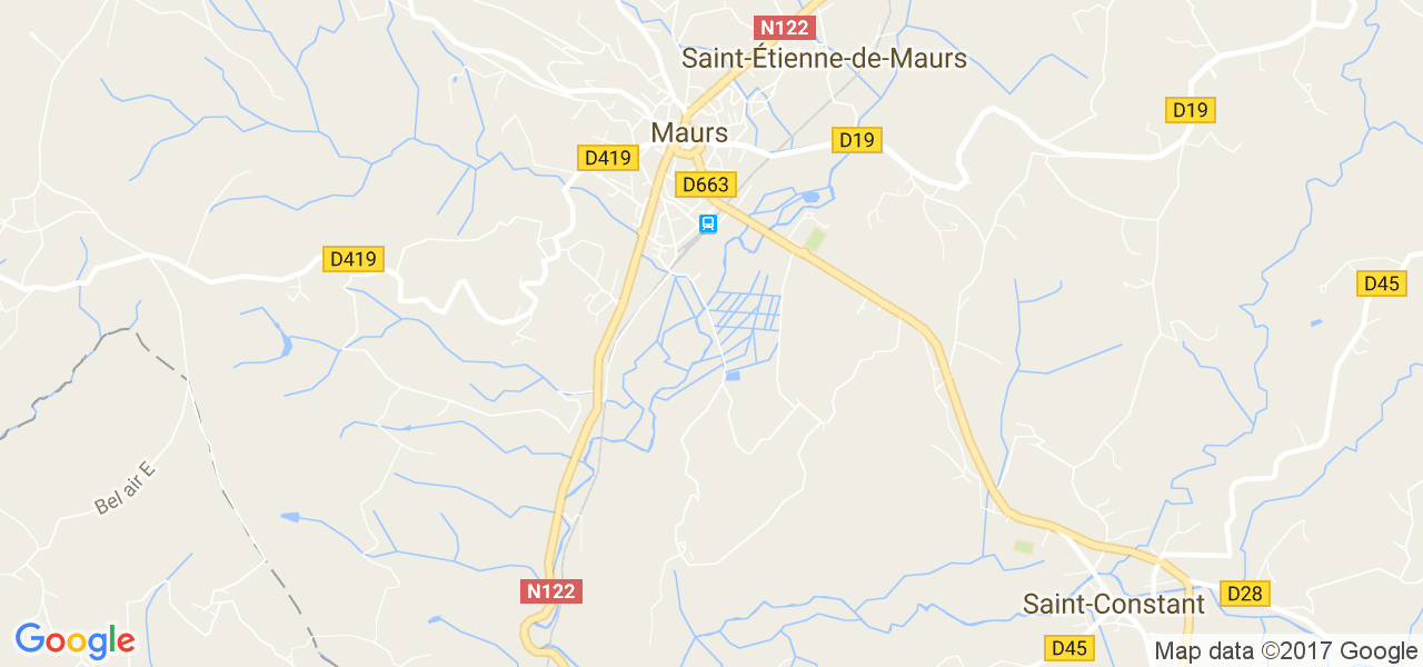 map de la ville de Saint-Étienne-de-Maurs