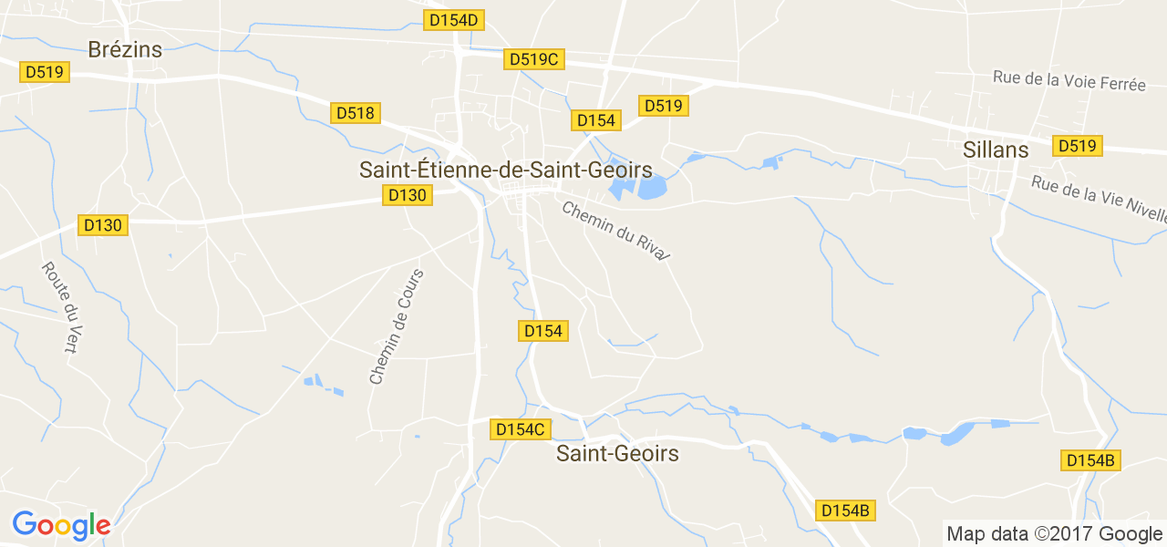 map de la ville de Saint-Étienne-de-Saint-Geoirs