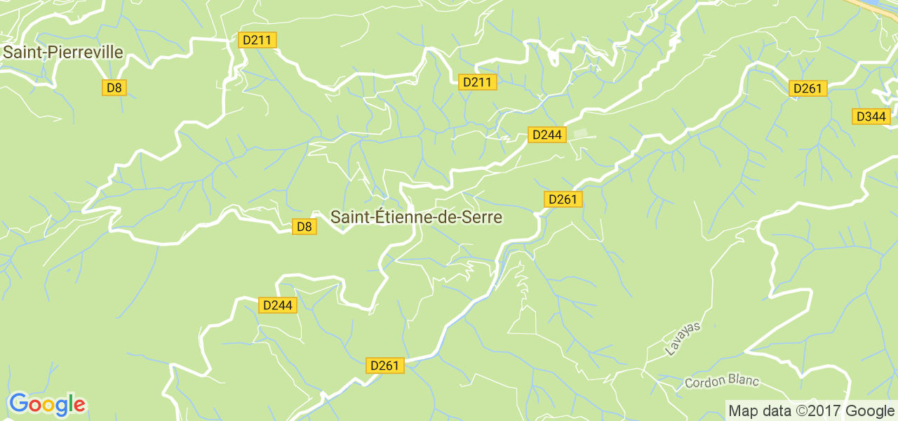 map de la ville de Saint-Étienne-de-Serre