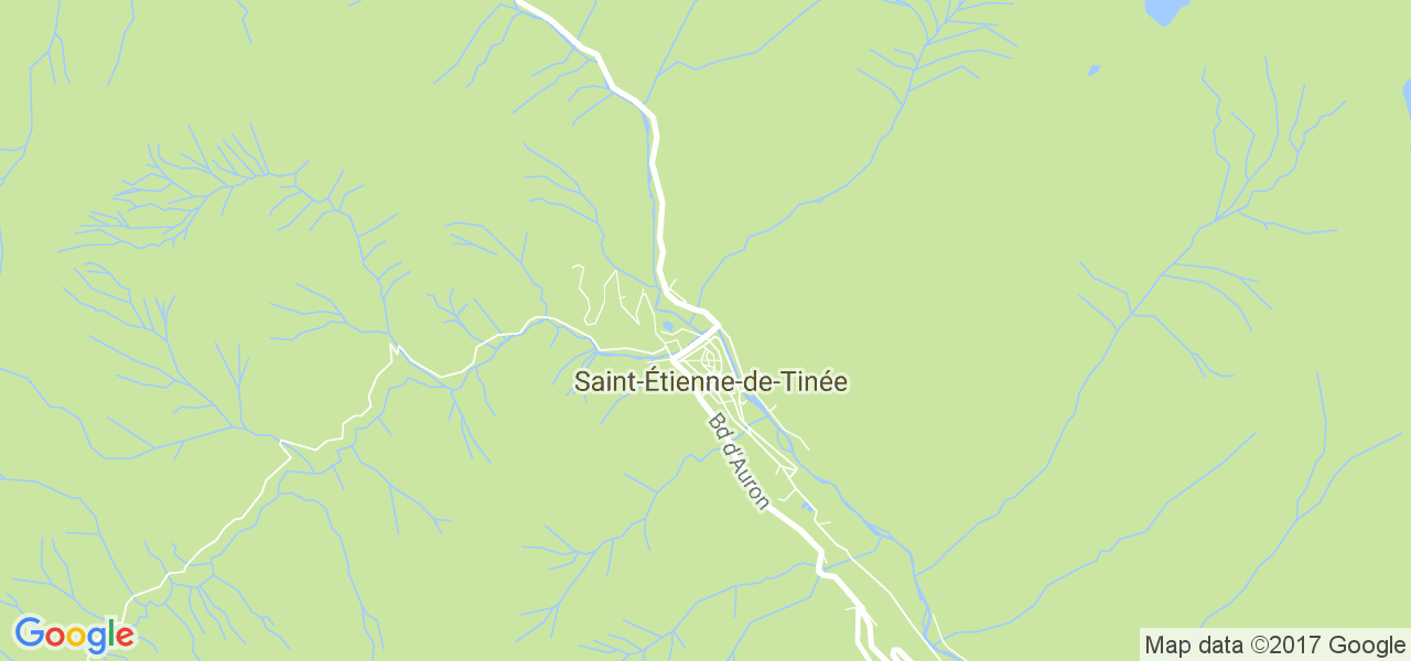 map de la ville de Saint-Étienne-de-Tinée