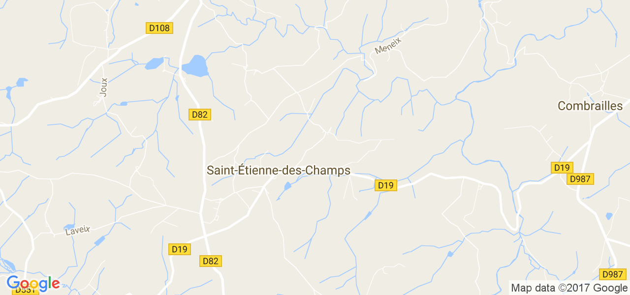 map de la ville de Saint-Étienne-des-Champs