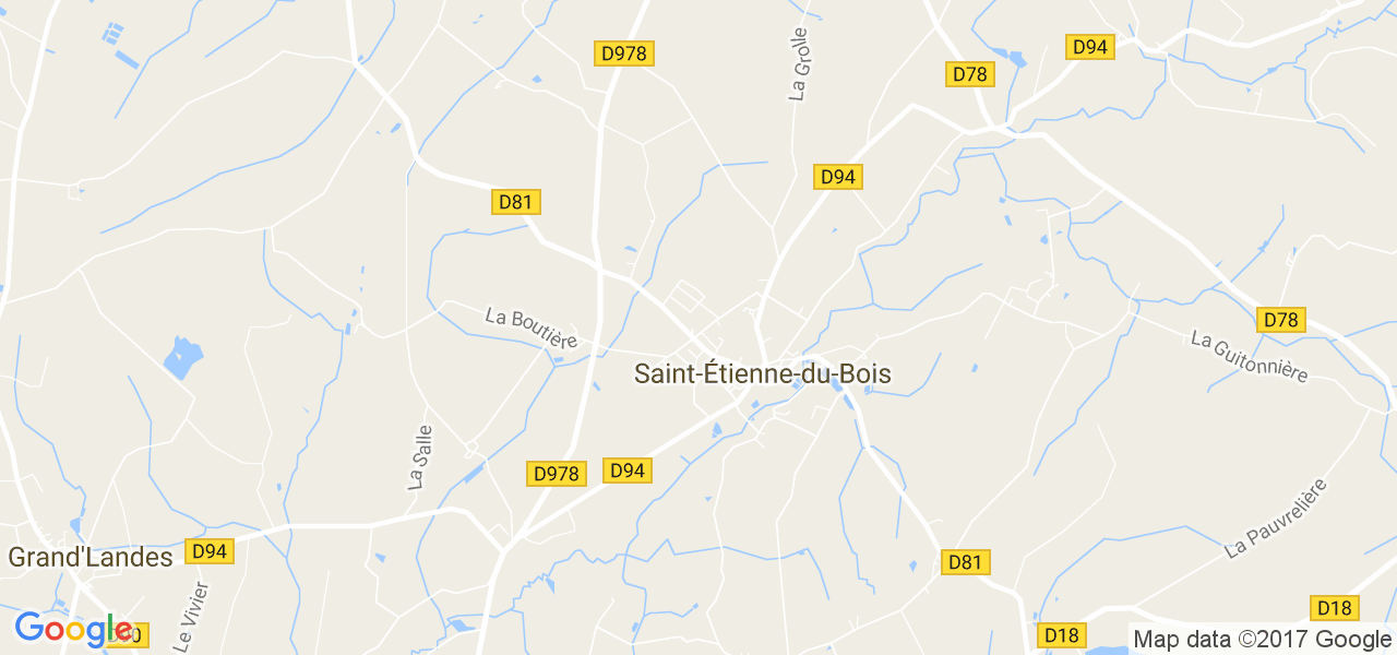 map de la ville de Saint-Étienne-du-Bois