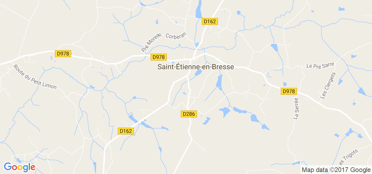 map de la ville de Saint-Étienne-en-Bresse