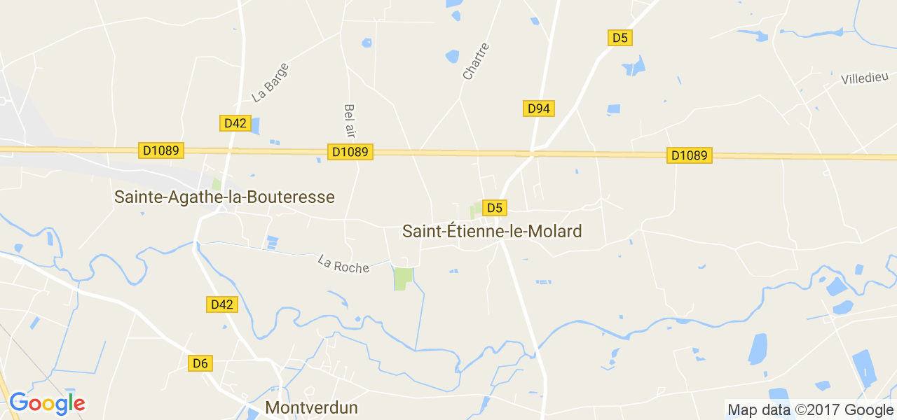 map de la ville de Saint-Étienne-le-Molard