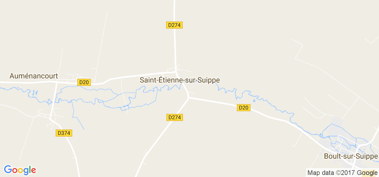 map de la ville de Saint-Étienne-sur-Suippe