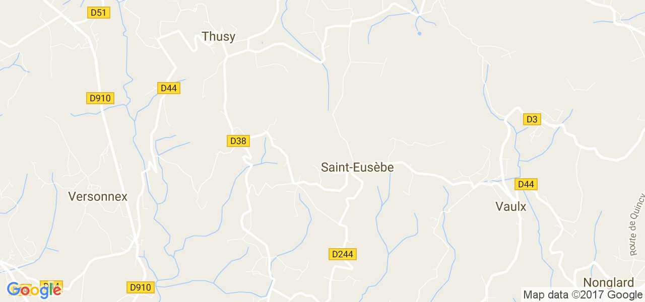 map de la ville de Saint-Eusèbe