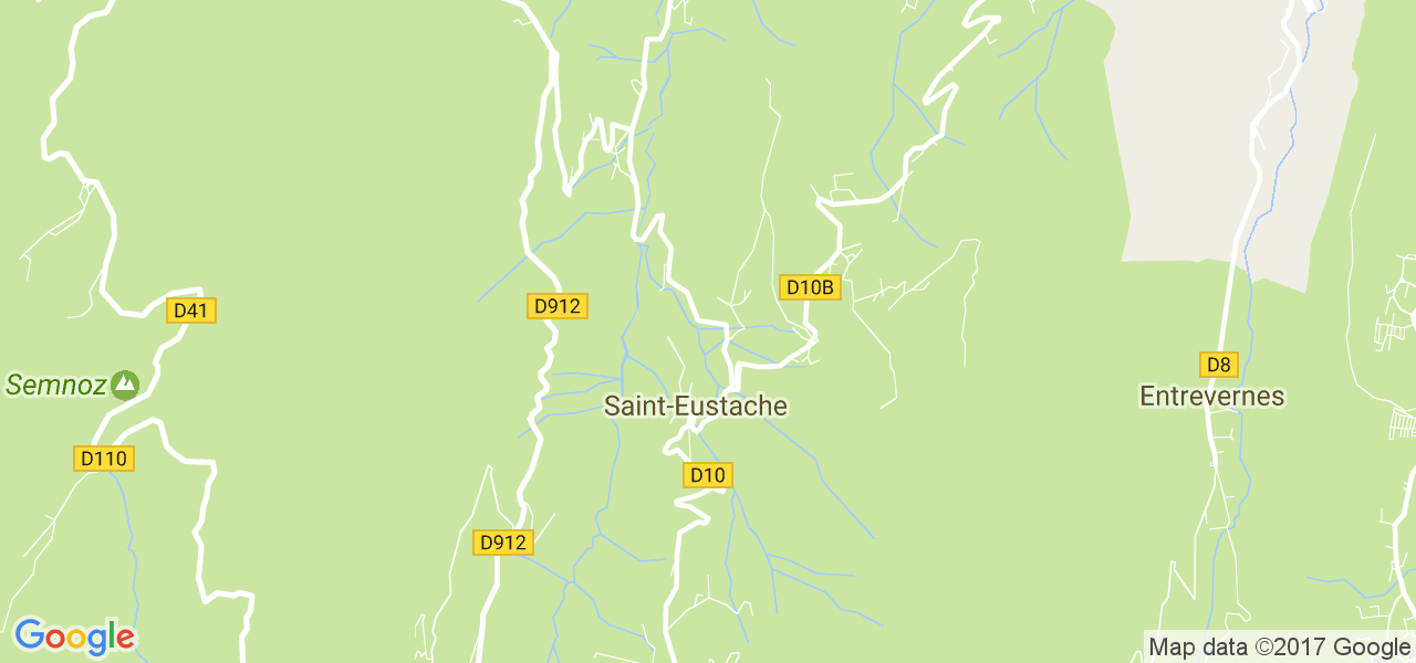 map de la ville de Saint-Eustache