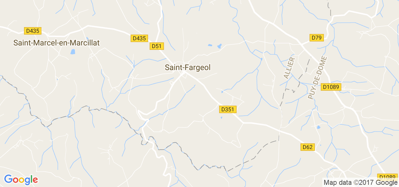 map de la ville de Saint-Fargeol